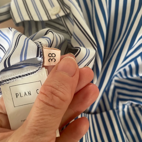 Plan C Striped Blue and Green Maxi Dress - Picture 8 of 10